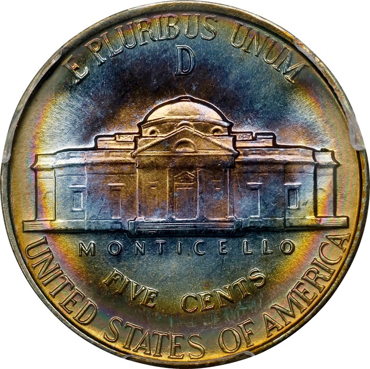 1943-D 5c Silver MS67 thumbnail 8