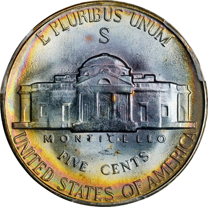 1944-S 5c Silver MS67 thumbnail 6