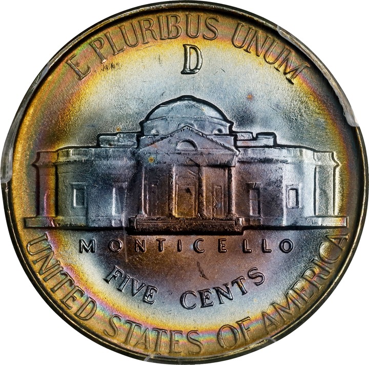 1945-D 5c Silver MS67 thumbnail 4