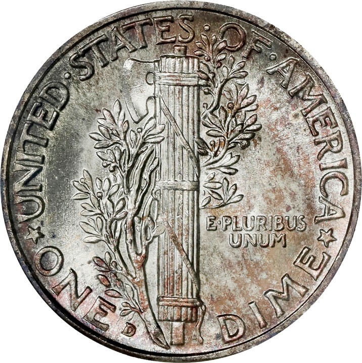 1939-D 10c MS67 thumbnail 2