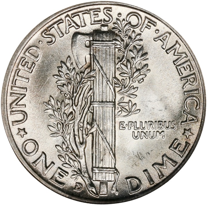 1941-D 10c MS FB MS61 FB thumbnail 10
