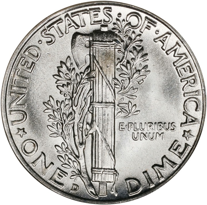 1942-D 10c MS FB MS65 FB thumbnail 2