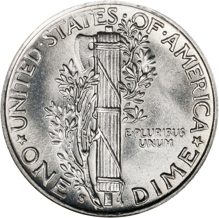 1943-S 10c MS FB MS65 FB thumbnail 2