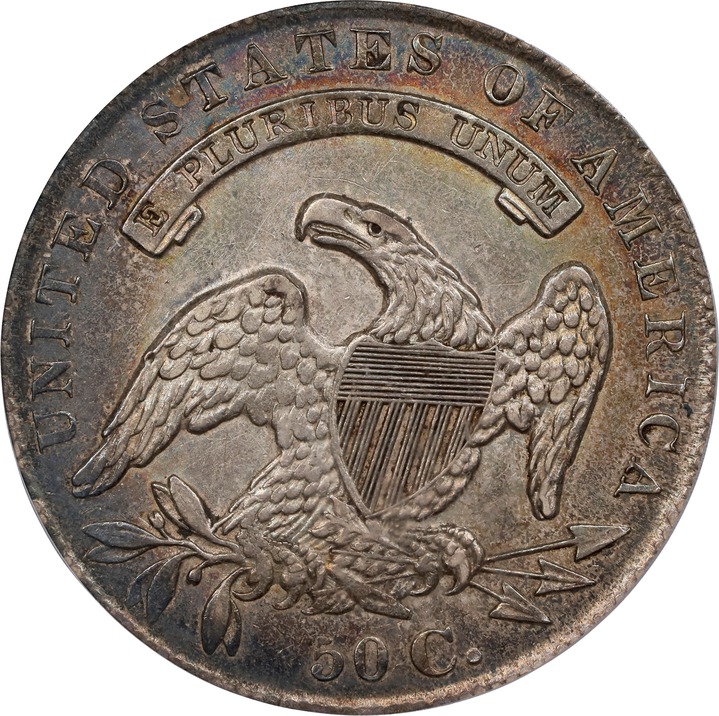 1834 50c Small Date, Small Letters AU55 thumbnail 2