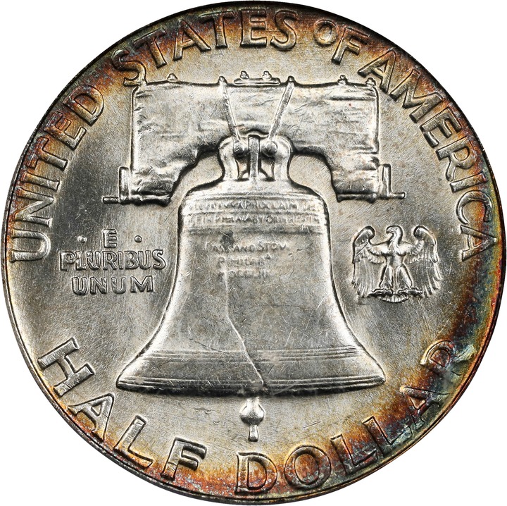 Franklin Half Dollar 50c 1948-1963 [Type] G6 thumbnail 21