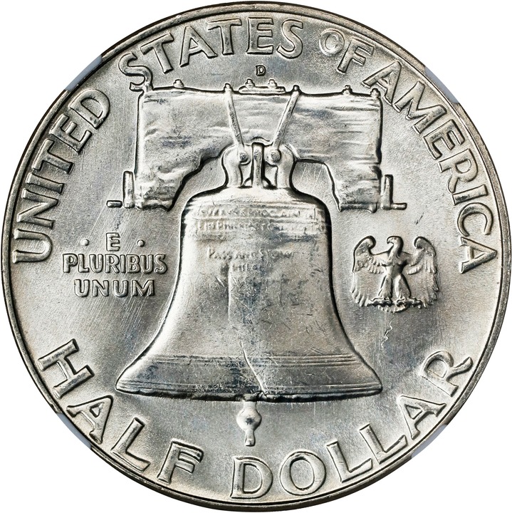 1963-D 50c MS66 thumbnail 4