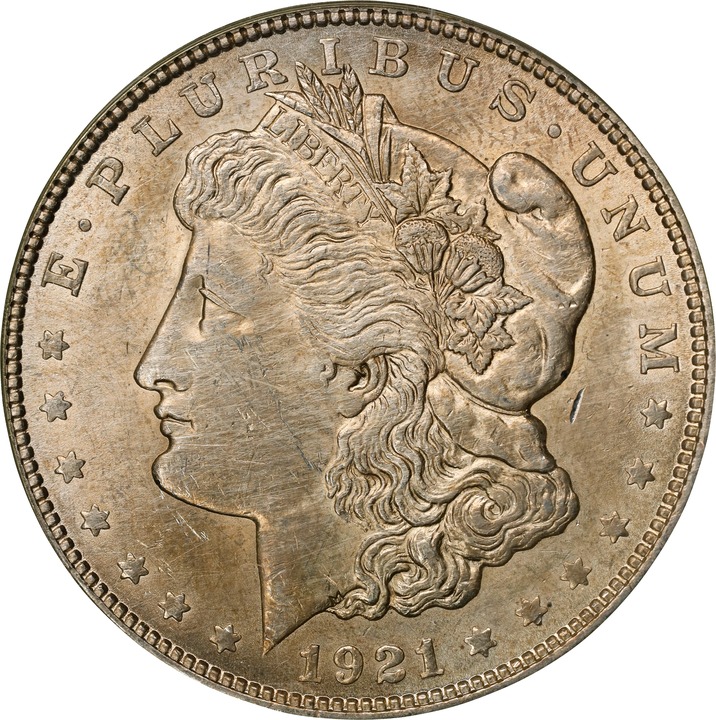 1921 $1  Morgan AG3 CAC thumbnail 3