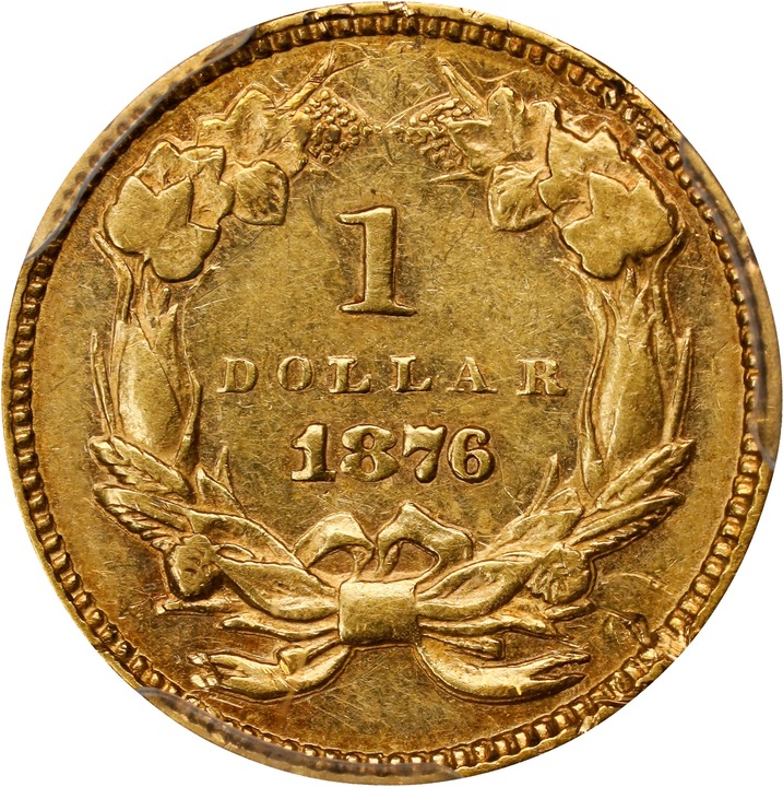 1876 G$1 VF30 thumbnail 11