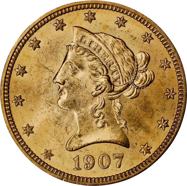 1907 $10  Liberty VF20 thumbnail 24