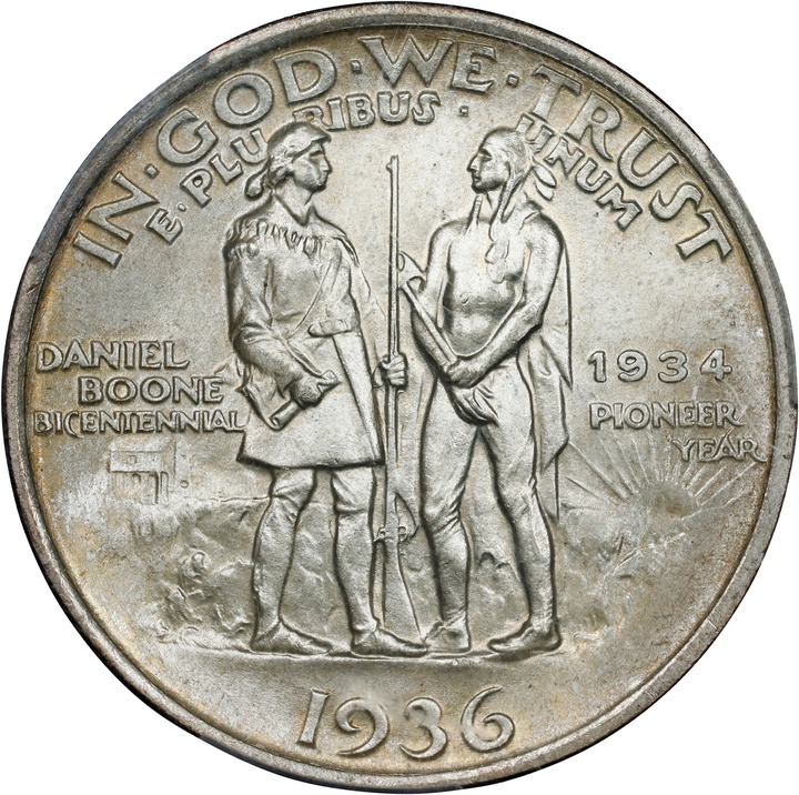 1936 50c Boone MS66 thumbnail 6