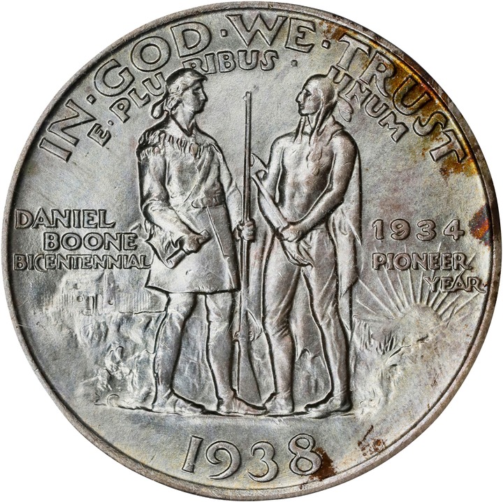 1938 50c Boone MS67 thumbnail 2