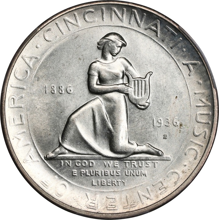 1936-S 50c Cincinnati Music Center AU55 thumbnail 8