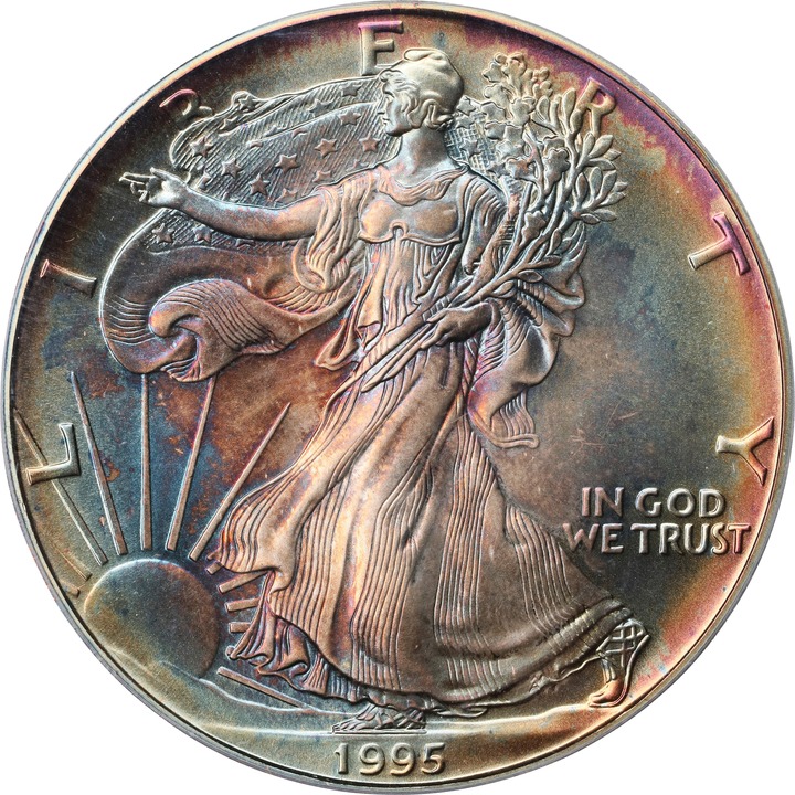 1995 $1  Silver Eagle MS64 thumbnail 20