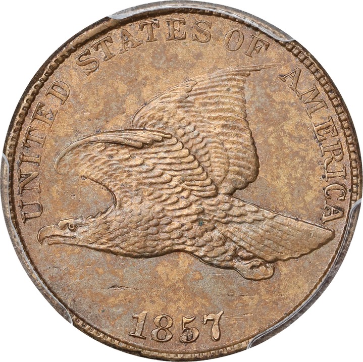 1857 1c Flying Eagle, FS-101, S-4 MS thumbnail 4