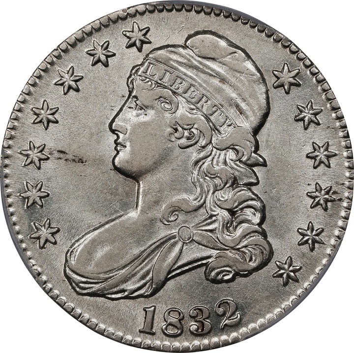 1832 50c Small Letters, O-106 MS60 CAC thumbnail 22