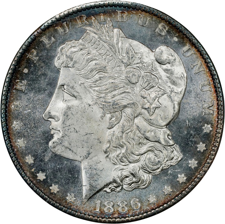 1886 $1  MS DMPL MS64 DMPL CAC thumbnail 5