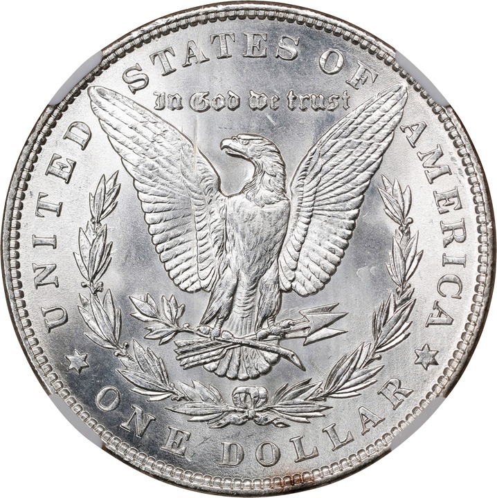 1886 $1  3 + 2 Clashed Reverse, VAM-1C MS65 thumbnail 10