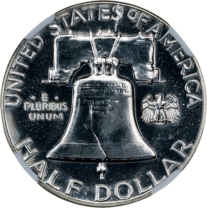 1957 50c Triple Die Reverse, FS-801 PR thumbnail 2