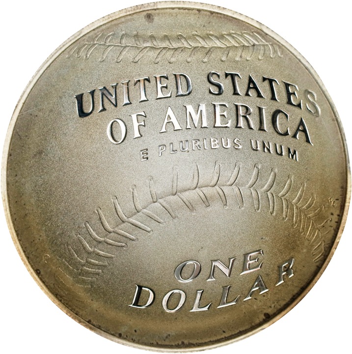 2014-P S$1 Baseball Hall of Fame PR DCAM PR70 DCAM thumbnail 2