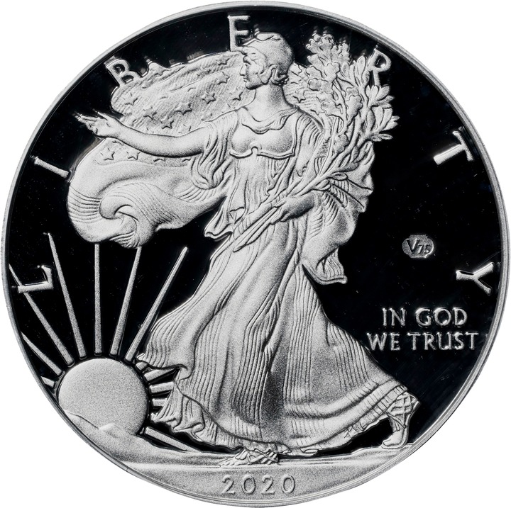 2020-W $1  Silver Eagle, v75 Privy WWII Anniversary PR DCAM PR70 DCAM thumbnail 11