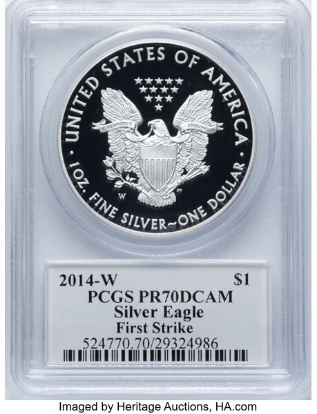 2014-W $1  Silver Eagle PR DCAM PR70 DCAM thumbnail 10