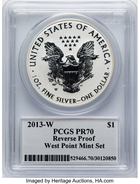 2013-W $1  Silver Eagle, Reverse Proof PR66 thumbnail 25