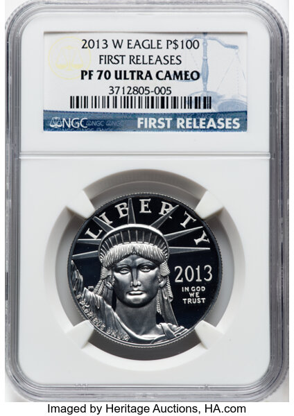 2013-W P$100  Platinum Eagle PR DCAM thumbnail 2