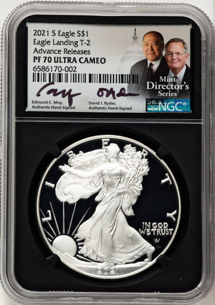 2021-S $1  Silver Eagle, Type 2 PR DCAM PR70 DCAM thumbnail 21