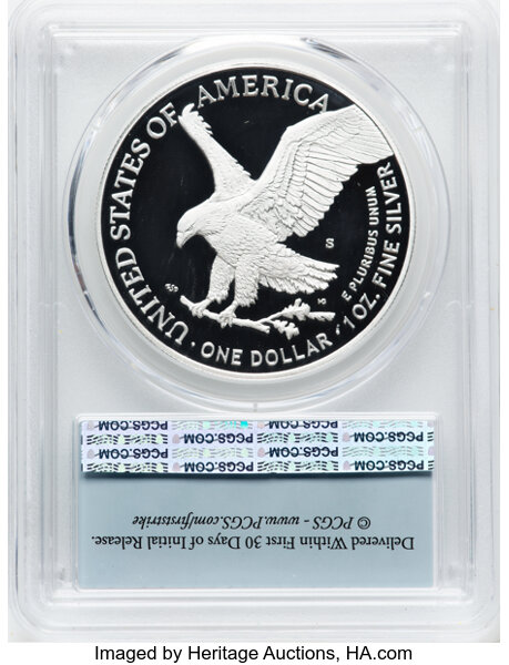 2022-S $1  Silver Eagle PR DCAM PR66 DCAM thumbnail 4