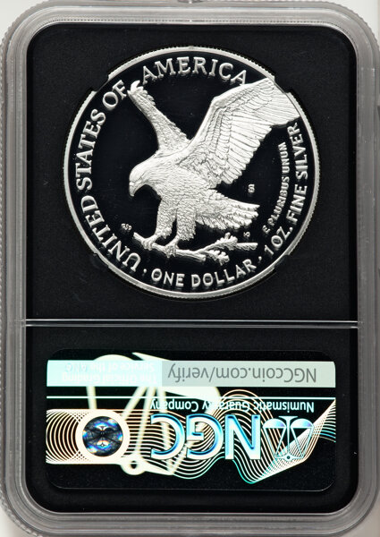 2021-S $1  Silver Eagle, Type 2 PR DCAM PR70 DCAM thumbnail 22
