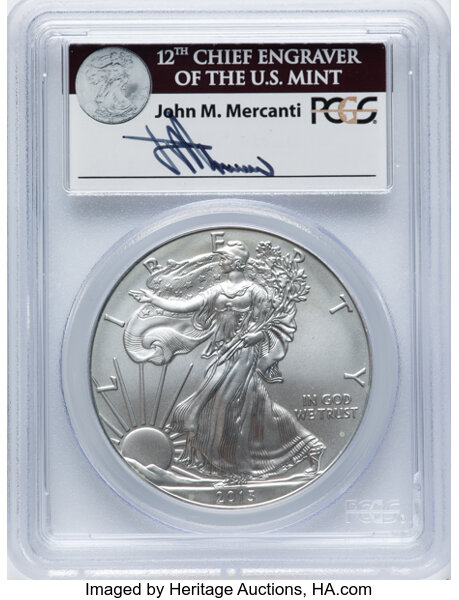 2013-W $1  Silver Eagle, Burnished MS63 thumbnail 3