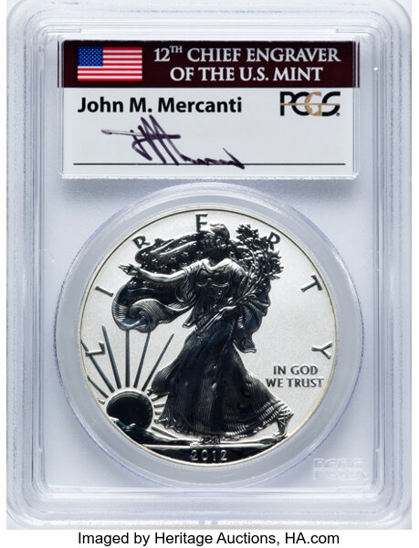 2012-S $1  Silver Eagle, Reverse Proof PR70 thumbnail 9