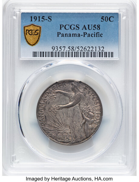 1915 S Panama Pacific Expo Half dollar MS Values | Greysheet