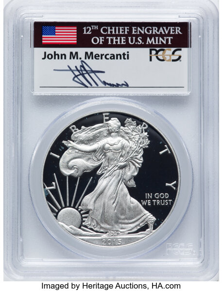 2015-W $1  Silver Eagle PR DCAM OGP thumbnail 17