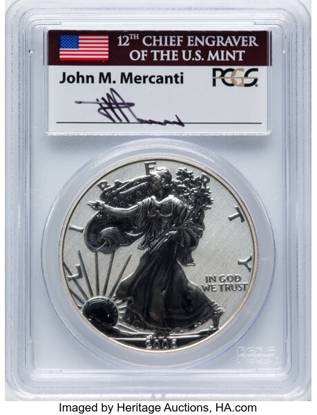 2006-P $1  Silver Eagle, Reverse Proof PR70 thumbnail 13