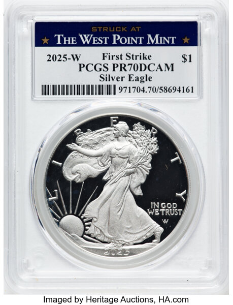 2025-W $1  Silver Eagle PR DCAM PR64 DCAM thumbnail 15