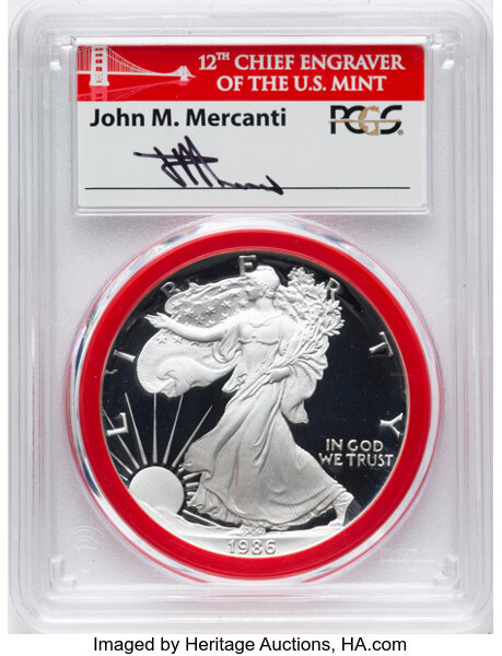 1986-S $1  Silver Eagle PR DCAM PR70 DCAM thumbnail 13