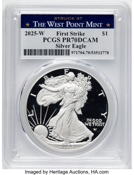 2025-W $1  Silver Eagle PR DCAM PR64 DCAM thumbnail 13