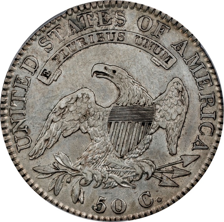 1820/19 50c Square Base 2 VF25 CAC thumbnail 18
