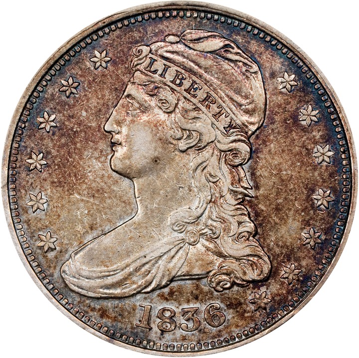 1836 50c Reeded Edge VF20 thumbnail 20