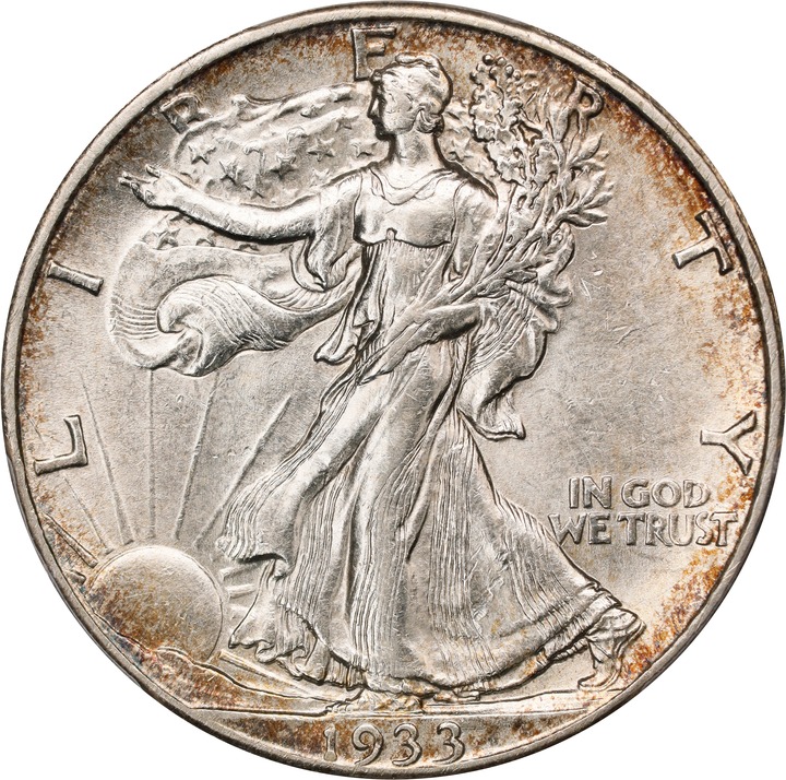 Image for 1933-S 50c AU55