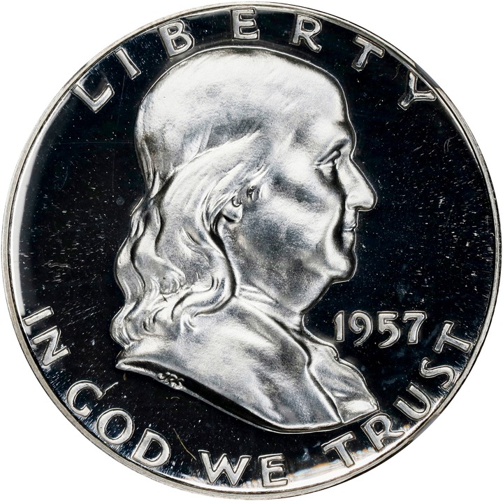 1957 50c AU53 CAC thumbnail 23