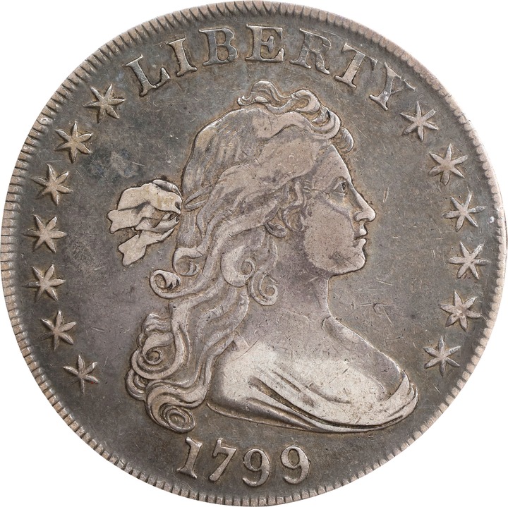 Image for 1799 $1  7x6 Stars VF25 CAC