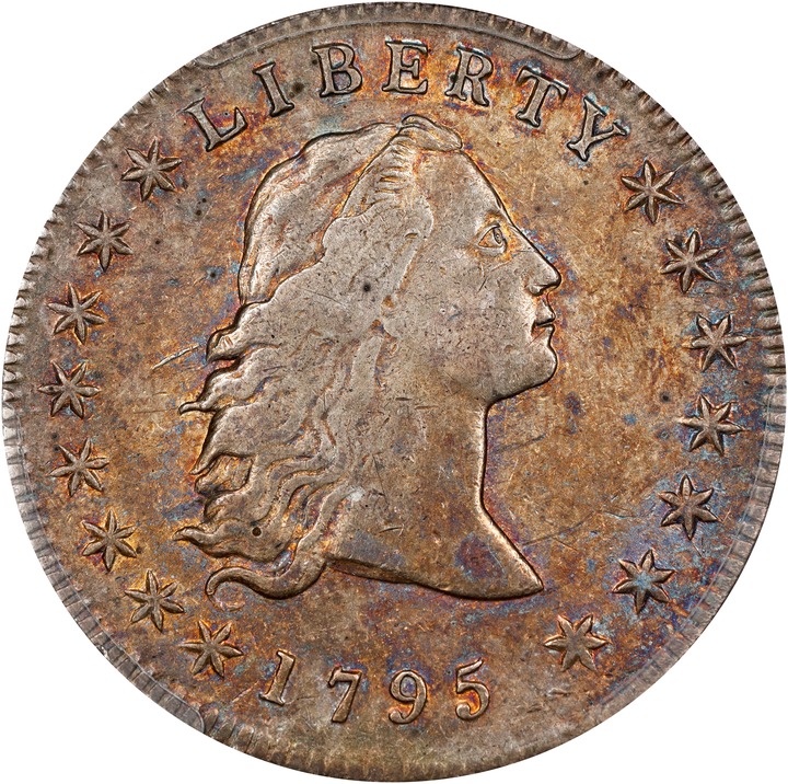 1795 $1  Flowing Hair, 3 Leaves MS thumbnail 15