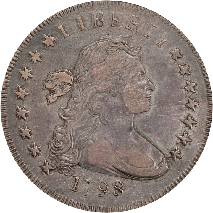 Image for 1798 $1  Small Eagle, 15 Stars Obverse VF35