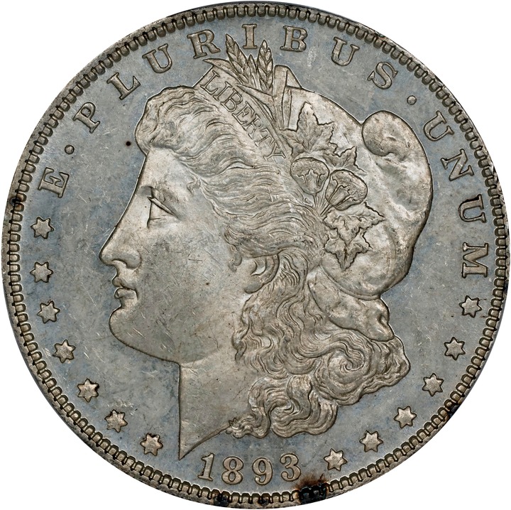 Image for 1893 $1  MS PL MS60 PL CAC