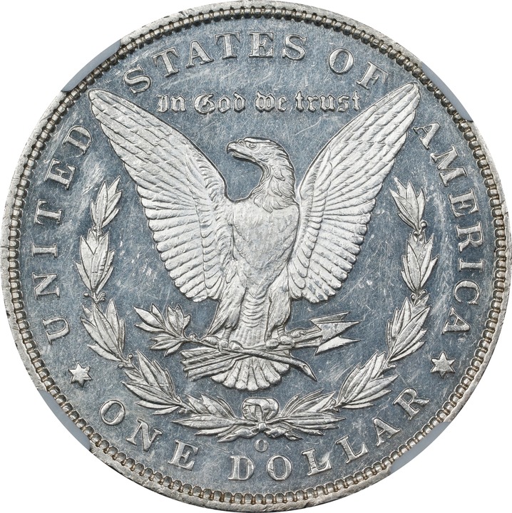 Morgan $1  Pre-1921 MS PL [Type] AU58 PL CAC thumbnail 2