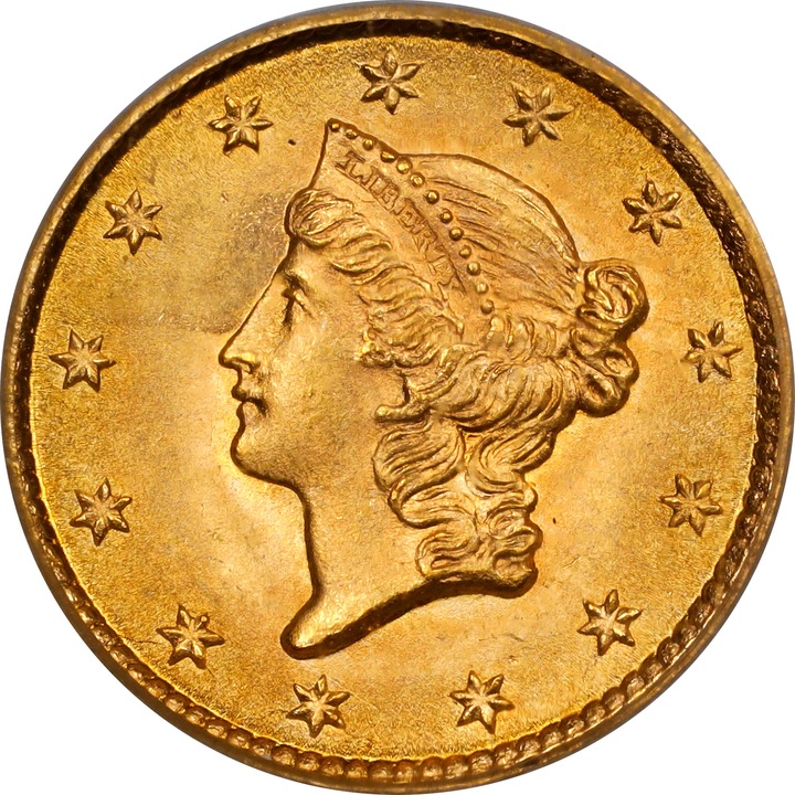Image for Liberty Gold Dollar G$1 Type 1, 1849-1854 [Type] MS67
