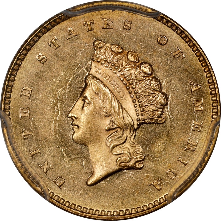 Image for 1854 G$1 Type 2 MS67