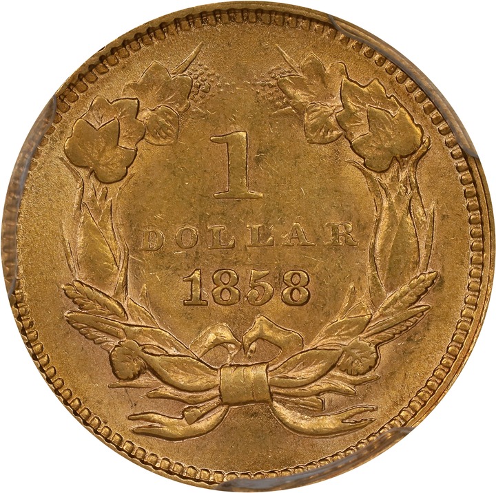 1858 G$1 VF35 thumbnail 11